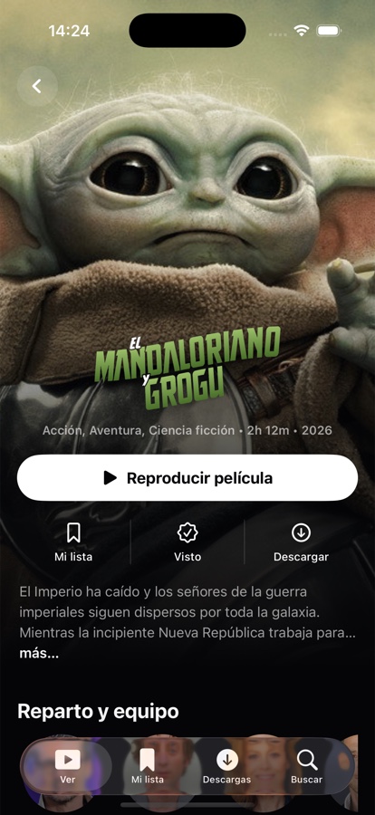Películas y series en iPhone