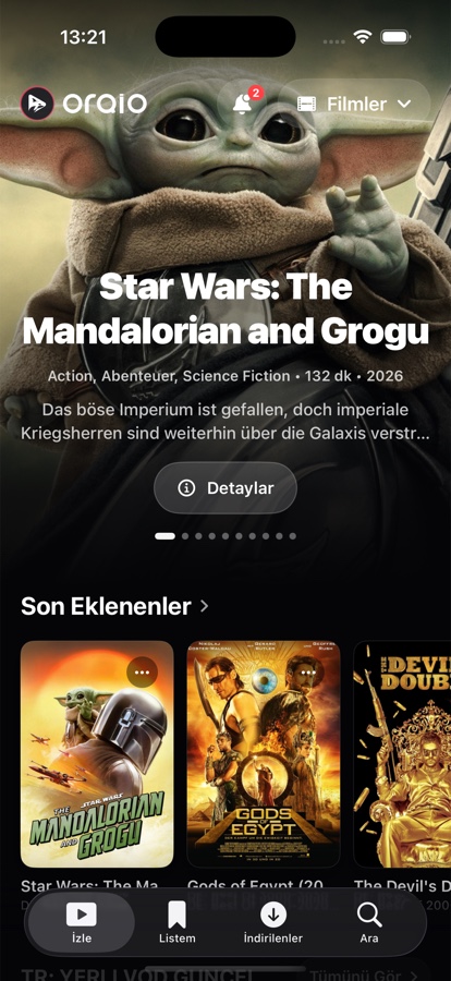 iPhone’da canlı TV