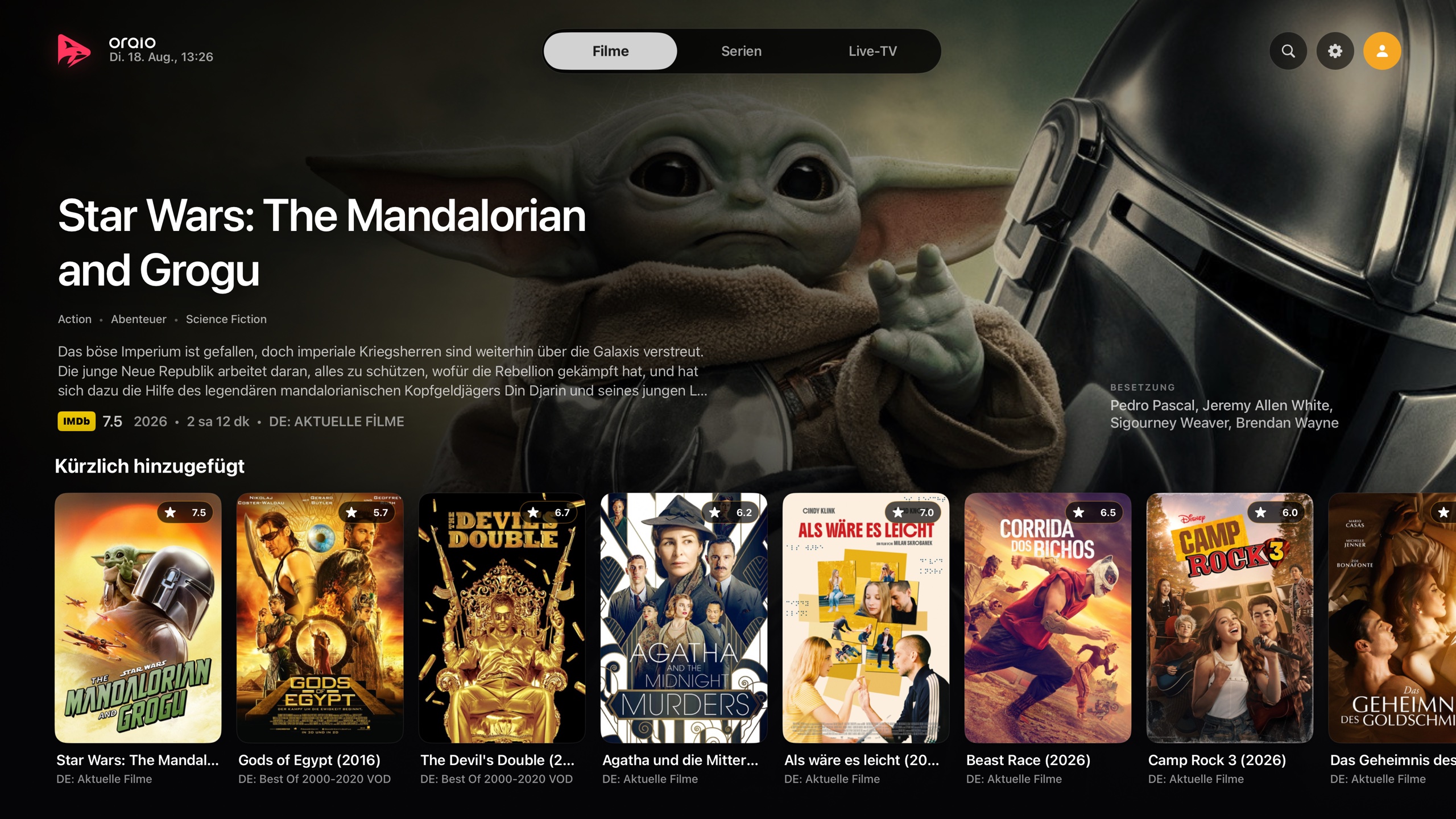 Stöbern auf Apple TV
