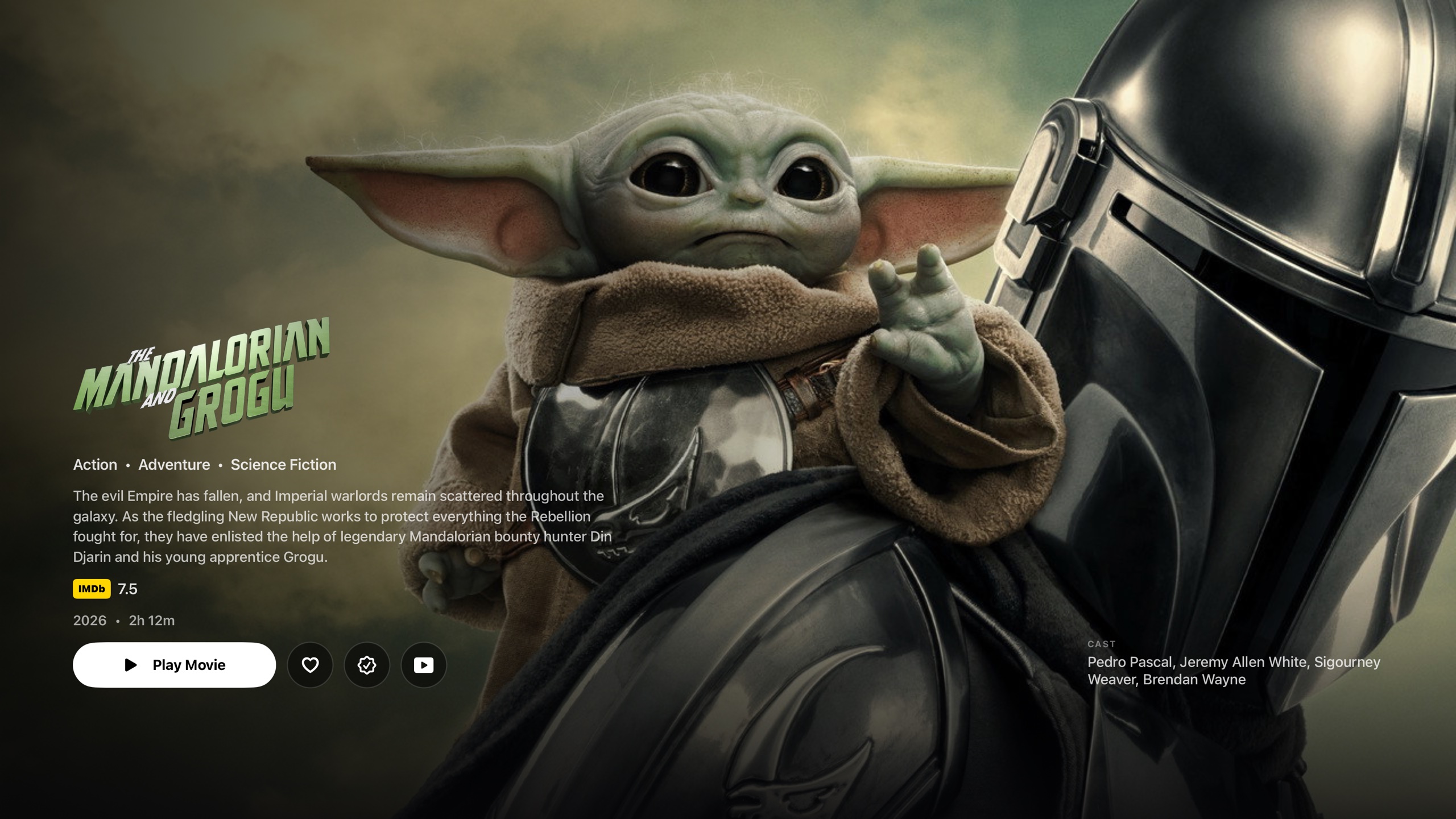 Film details on Apple TV