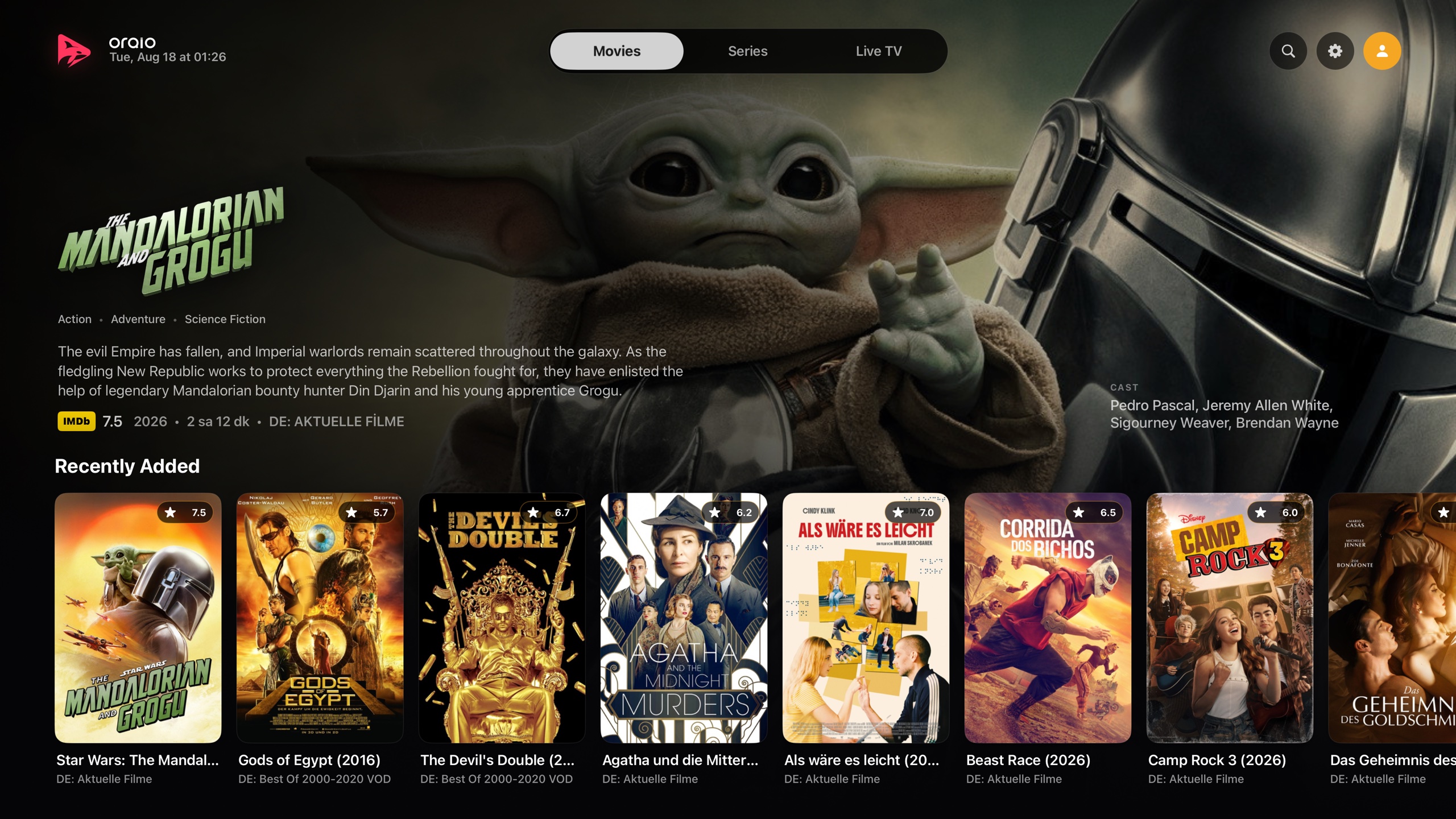 Browse on Apple TV