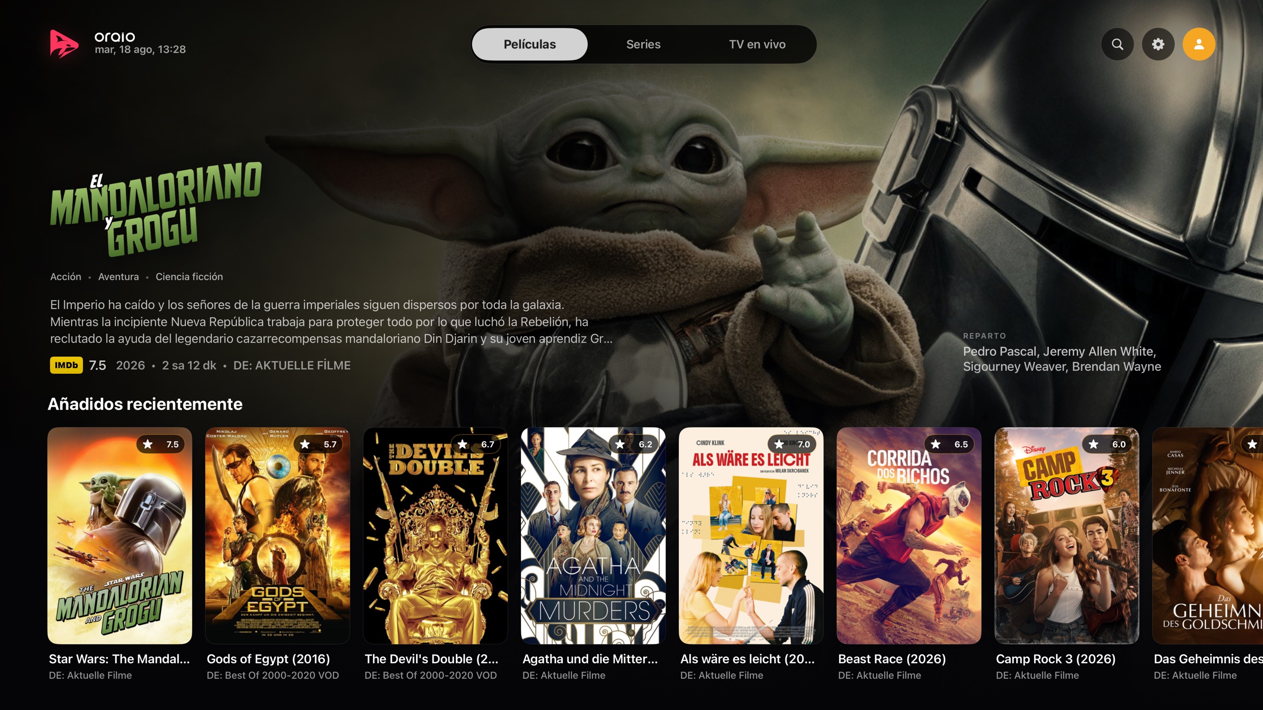 Navegación en Apple TV